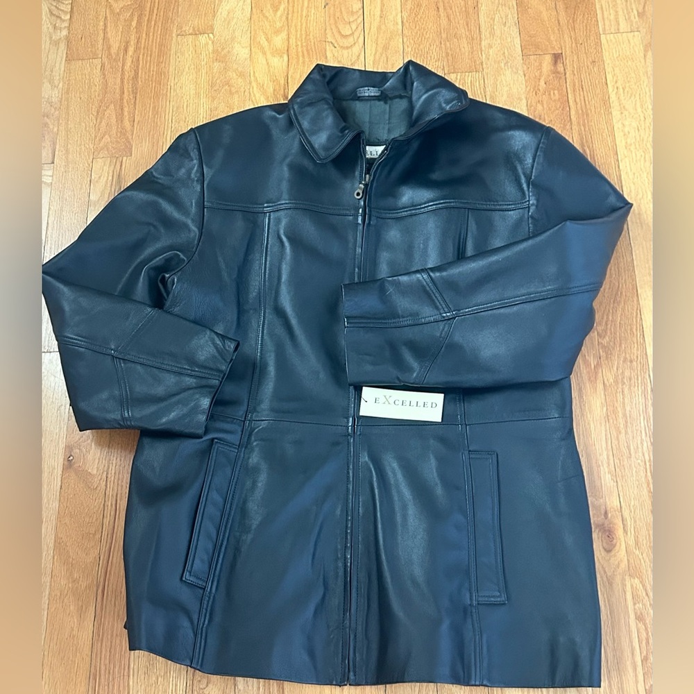 Excelled Women’s Leather Coat